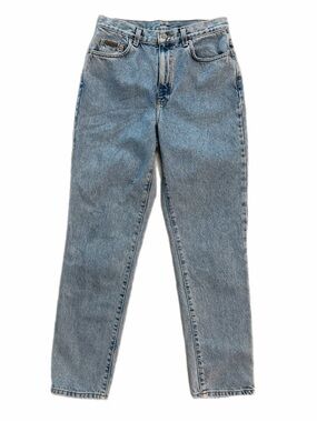 Vintage Calvin Klein 5 pocket Jeans enzyme wash Size 8 28” Waist High Rise, USA